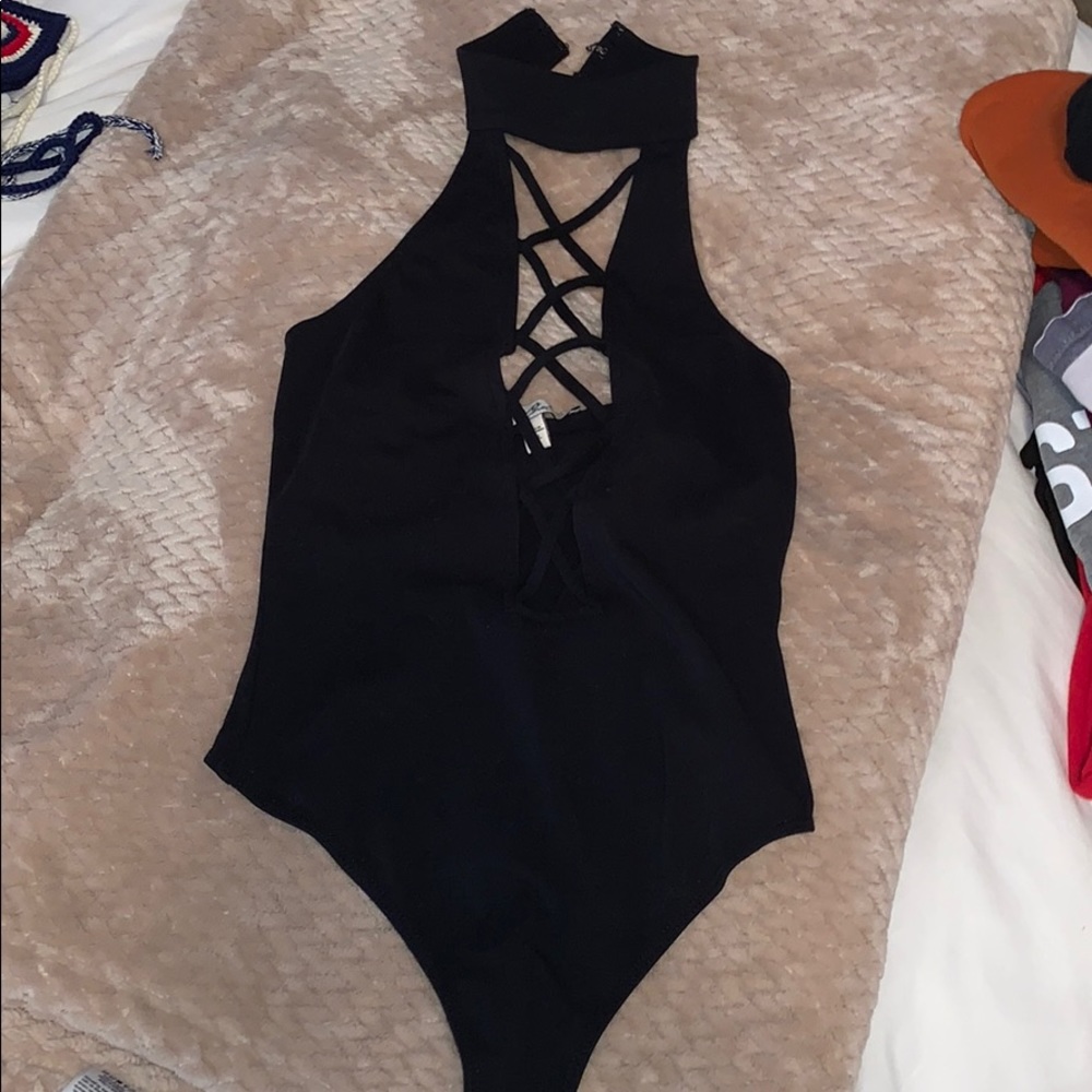 express black crisscross bodysuit